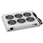 Ventilační jednotka spodní (horní) 230V/90W, 6 ventilátory, šedá – Hledejceny.cz