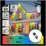 Aigostar B.V. LED Stm venk vánoční řetěz 50xLED/8 funkcí 20m IP44 multicolor + DO B10303ACXS – Hledejceny.cz