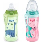 Nuk FC láhev PP Active Cup silikon pítko Dino zelená 300 ml – Hledejceny.cz