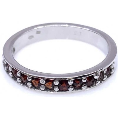 Jan Kos jewellery Stříbrný prsten s Českým granátem 32107849