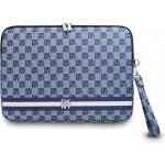 DKNY PU Leather Checkered Pattern and Stripe Obal na Notebook 13/14" Blue, DKCS14PVSHLB – Zboží Živě