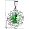 Přívěsky Evolution Group CZ Přívěsek bižuterie se Swarovski krystaly Peridot 54032.3