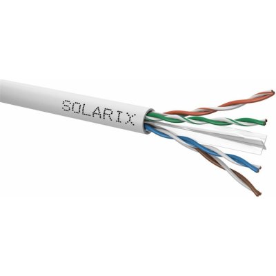 SOLARIX Kabel UTP 4x2x0,5 CAT6 drát (balení 100m/box) 27724160 – Zboží Mobilmania