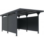 CoverTech Uzavřený přístřešek pro auto Aspen 2,84 x 5,46 m antracitový – Sleviste.cz
