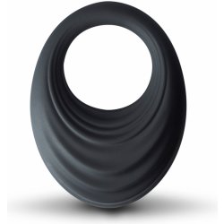 Rocks-Off Spire Vibrating Liquid Silicone Ring Black