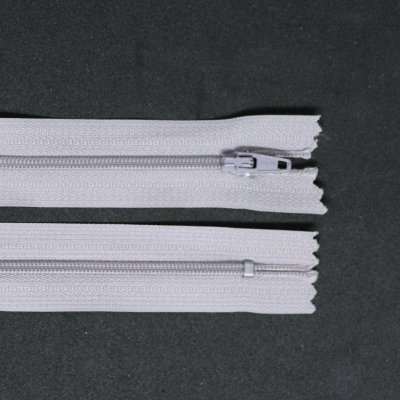 Spirálový zip, šíře 3 mm, délka 45 cm, šedo-fialová – Hledejceny.cz