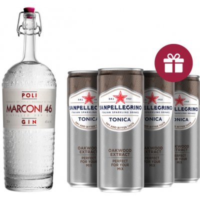 Marconi 46 Gin Jacopo Poli 46% 0,7 l (holá láhev) – Zboží Mobilmania