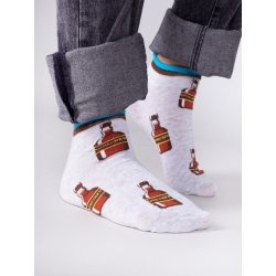 Yoclub Bavlněné ponožky Vzory SKS 0086F C300 Grey