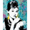 Diamantové malování Diamondi Diamantové malování AUDREY HEPBURN 03 40 x 50 cm bez rámu a bez vypnutí plátna