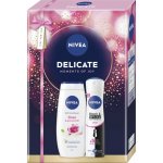 Nivea Delicate Moments of Joy Nivea Rose & Almond Oil sprchový gel 250 ml + Nivea Invisible Black & White Clear deospray 150 ml – Hledejceny.cz