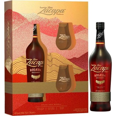 Ron Zacapa Centenario Solera 40% 0,7 l (dárkové balení 2 x sklo) – Hledejceny.cz