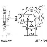 JT Sprockets JTF 1321-13 | Zboží Auto