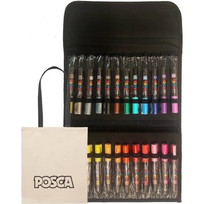 Uni Posca 1M 24ks v pouzdře – Sleviste.cz