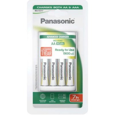 Panasonic BQ-CC17 + 4x AA 1900mAh