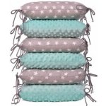 T-Tomi Polštářkový mantinel šedá hvězdičky – Zboží Dáma