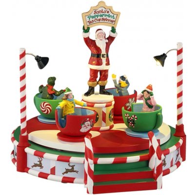 Lemax Vánoční dekorace Santa´s Peppermint Teacup Spinner – Hledejceny.cz
