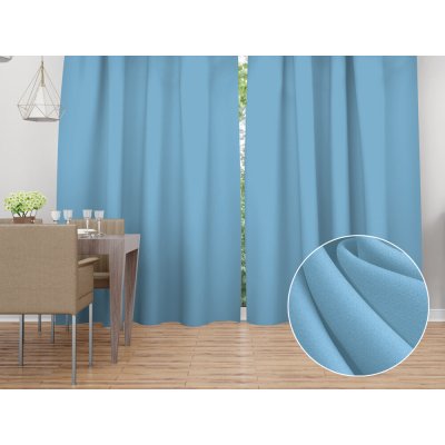 Biante Dekorační závěs Rongo RG-100 Světle modrý 140x140 cm – Hledejceny.cz