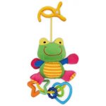 BABY MIX Plyšová hračka s chrastítkem žabka Polyester 18 cm – Zboží Mobilmania