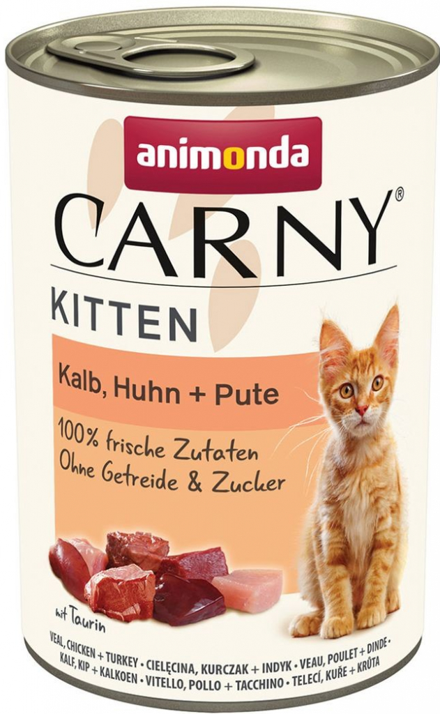 CARNY KITTEN telecí kuřecí krůtí 400 g