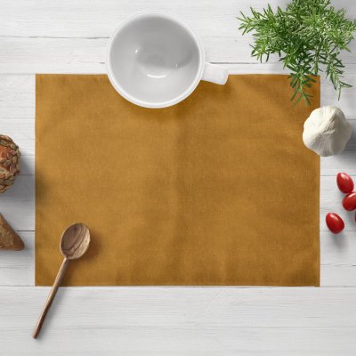 Biante Sametové prostírání Velvet Premium SVP-047 Hořčicové 30x40 cm – Zboží Mobilmania