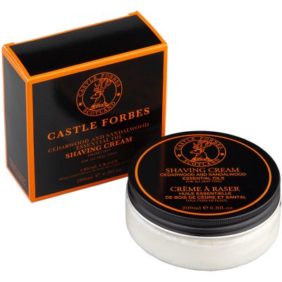 Castle Forbes Cedarwood & Sandalwood krém na holení 200 ml