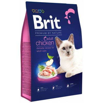Brit Premium by Nature Cat Adult Chicken 8 kg – Sleviste.cz