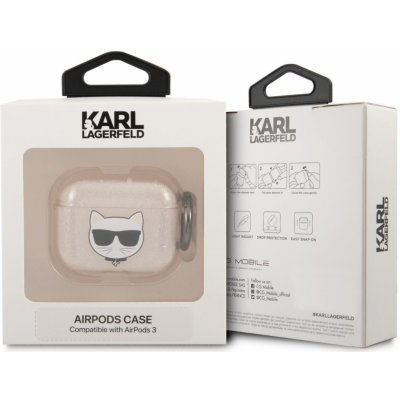 Karl Lagerfeld Apple AirPods 3 cover Glitter Choupette KLA3UCHGD