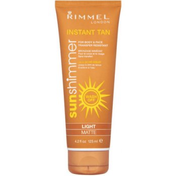 Rimmel London Sun Shimmer Instant Tan samoopalovací přípravek Dark Shimmer 125 ml