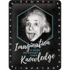 Obraz Nostalgic Art Plechová cedule Einstein (Imagination & Knowledge) 20 x 15 cm