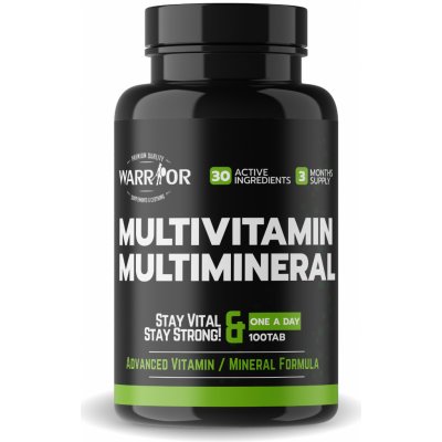 Warrior Multivitamin Multiminerál 100 kapslí – Zbozi.Blesk.cz