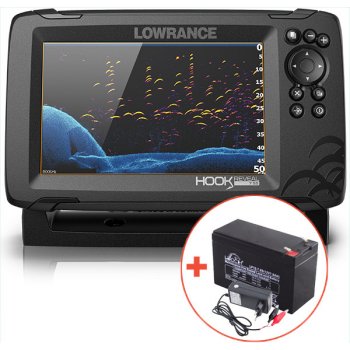 Lowrance Echolot Hook Reveval 7" se sondou HDI 83/200 KHZ