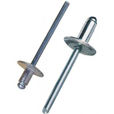 Nýt trhací s velkou hlavou průměr nýtu 4,8mm AL/ST Délka nýtu / průměr podložky: 14mm / 16mm – Hledejceny.cz