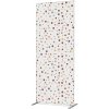 Roll up banner Jansen Display Potištěná látková dělící stěna Deco 100-200 Hnědé puntíky ECO, 1020 x 2020 mm