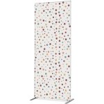 Jansen Display Potištěná látková dělící stěna Deco 85-200 Hnědé puntíky ECO, 870 x 2020 mm – Hledejceny.cz