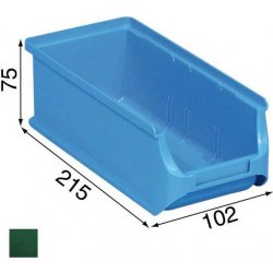 Allit Plastové boxy na drobný materiál 102x215x75 mm zelené