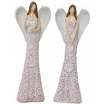 Anděl Flo starorůžový balení 2 ks 31,5 cm mix druhů – Hledejceny.cz