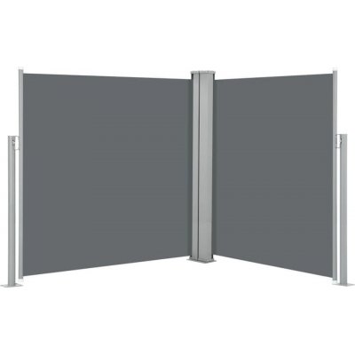 Greatstore Zatahovací boční markýza / zástěna antracitová 140 x 600 cm – HobbyKompas.cz