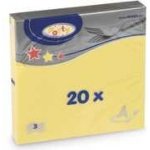 Wimex ubrousky 3V žluté 20ks 33x33cm – Zboží Dáma