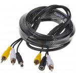RCA audio/video kabel, 5m – Zboží Živě