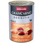 Animonda GranCarno Adult Sensitiv čisté kuřecí maso rýže 24 x 400 g – Zboží Mobilmania