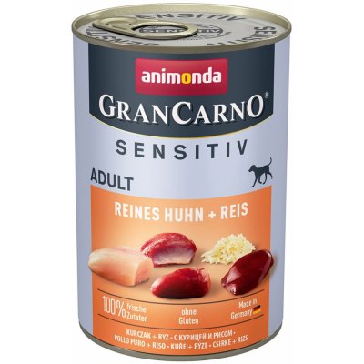 Animonda GranCarno Adult Sensitiv čisté kuřecí maso rýže 6 x 400 g – Zboží Mobilmania