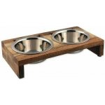 Misky Magic Cat nerez s dřevěným stojánkem 2 x 400 ml – Zboží Dáma Misky Magic Cat nerez s dřevěným stojánkem 2 x 400 ml – Zboží Dáma