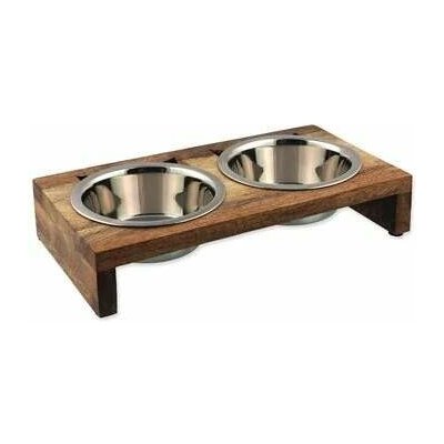 Misky Magic Cat nerez s dřevěným stojánkem 2 x 400 ml – Zboží Dáma Misky Magic Cat nerez s dřevěným stojánkem 2 x 400 ml – Zboží Dáma