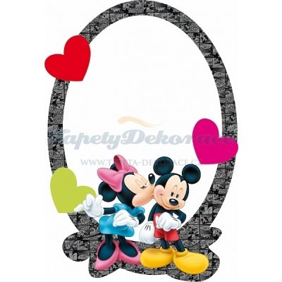 Samolepicí zrcadlová dekorace (25 x 35cm) Disney MIckey Mouse DM2108