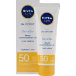 NIVEA Sun Pleťový krém na opalování Sensitive SPF50 50 ml – Hledejceny.cz
