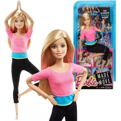 Barbie v pohybu blond DHL82 – Zbozi.Blesk.cz