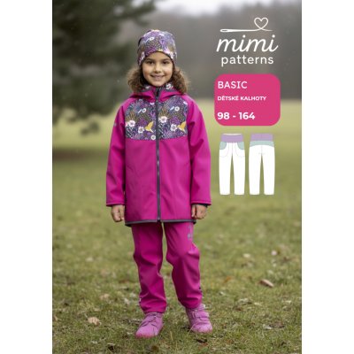 Dětský střih v el. formátu, Kalhoty, Basic - 98/104 - 110/116 (A4) domácí tisk – Zbozi.Blesk.cz