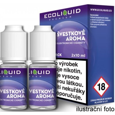 Ecoliquid Premium 2Pack Plum 2 x 10 ml 18 mg