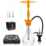 Aladin Alux M5 Gold 54 cm Shisha SET kompletní se žhavičem a kokosovými uhlíky – Hledejceny.cz