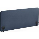 Zone stolový paraván černé svorky potah Hush námořnická modrá 160 X 65 x 3,6 cm – Hledejceny.cz